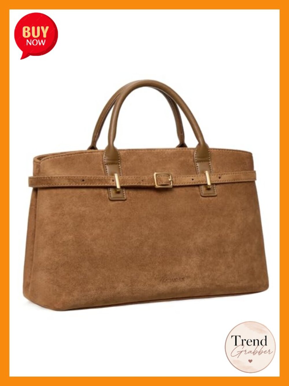 Vegan Leather Satchel Bag Women Structured Tote Work Handbag